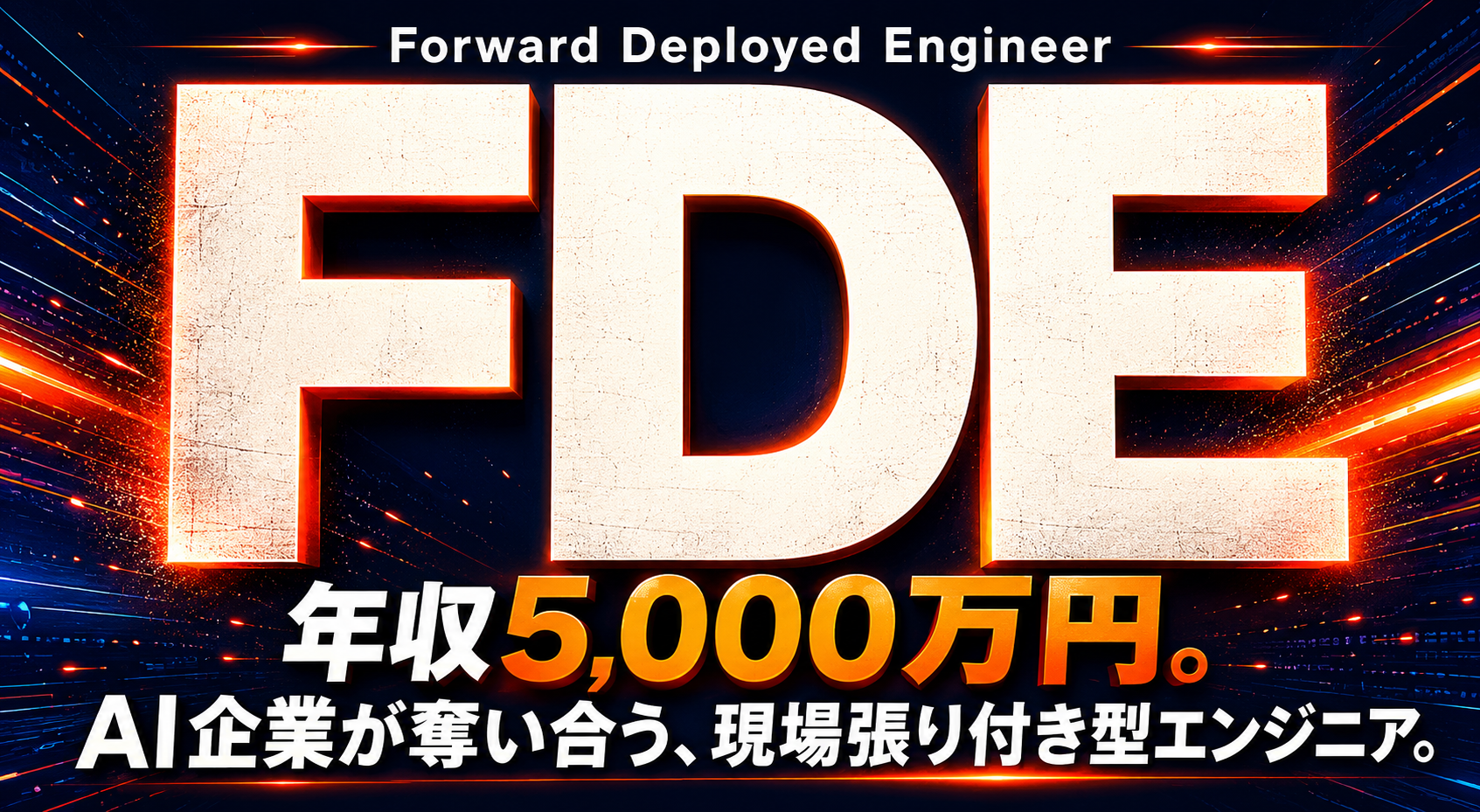 【徹底解剖】FDE──OpenAI・Anthropicが年収5,000万円で奪い合う「現場張り付き型エンジニア」の正体